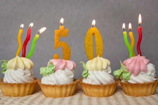 Kager til en 50 års fødselsdag